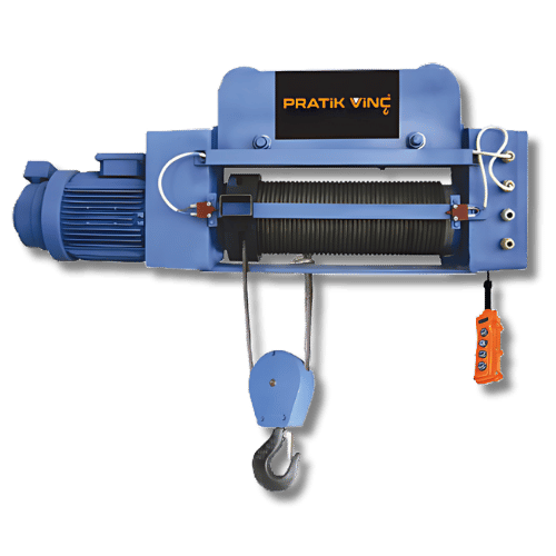 2 Ton 8 Mt Monoray Halatlı Vinç Yerli Üretim