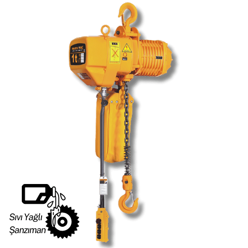 1 Ton Sabit Askılı Elektrikli Zincirli Vinç