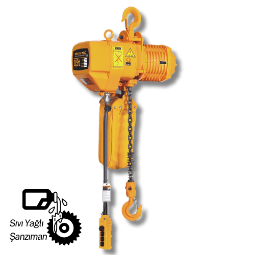 500 Kg Sabit Askılı Elektrikli Zincirli Vinç
