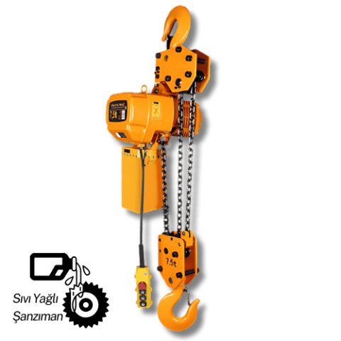 7.5 Ton Sabit Askılı Elektrikli Zincirli Vinç