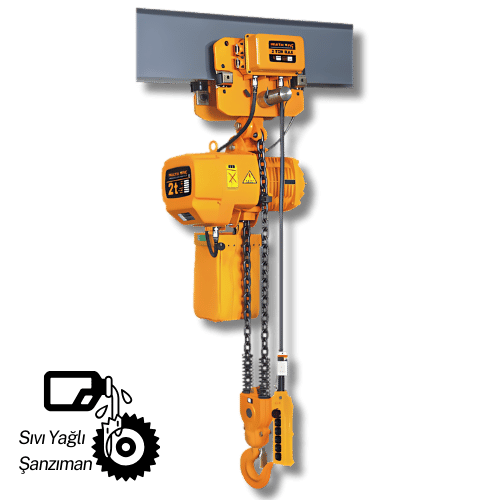 2 Ton Monoray Elektrikli Zincirli Vinç