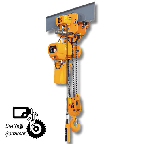 7.5 Ton Monoray Elektrikli Zincirli Vinç