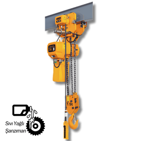 7.5 Ton Monoray Elektrikli Zincirli Vinç