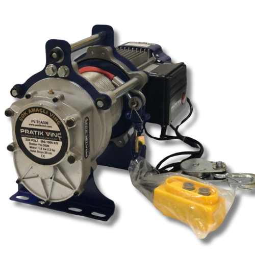 1 Ton Sabit Halatlı Vinç 220V 15-30 Mt