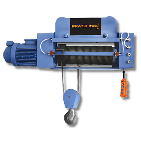 2 Ton 8 Mt Monoray Halatlı Vinç Yerli Üretim