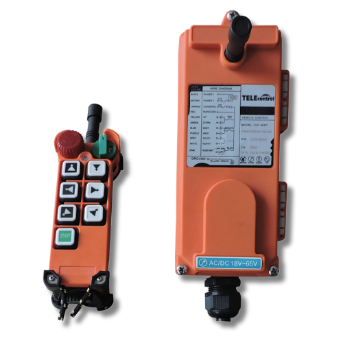 Telecontrol 6 Hareket Tek Hız Vinç Kumandası 18V-65V