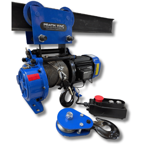 1.5 Ton Manuel Şaryolu Halatlı Vinç 380V 15-30 Mt