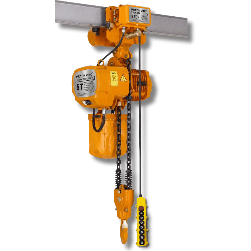 HHBB Serisi Pro Model 5 Ton Monoray Elektrikli Zincirli Vinç